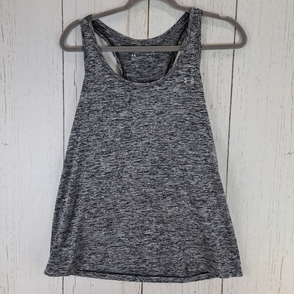 Under Armour Size‎ Large Womens Gray Sleeveless Athletic Racerback Tank Top